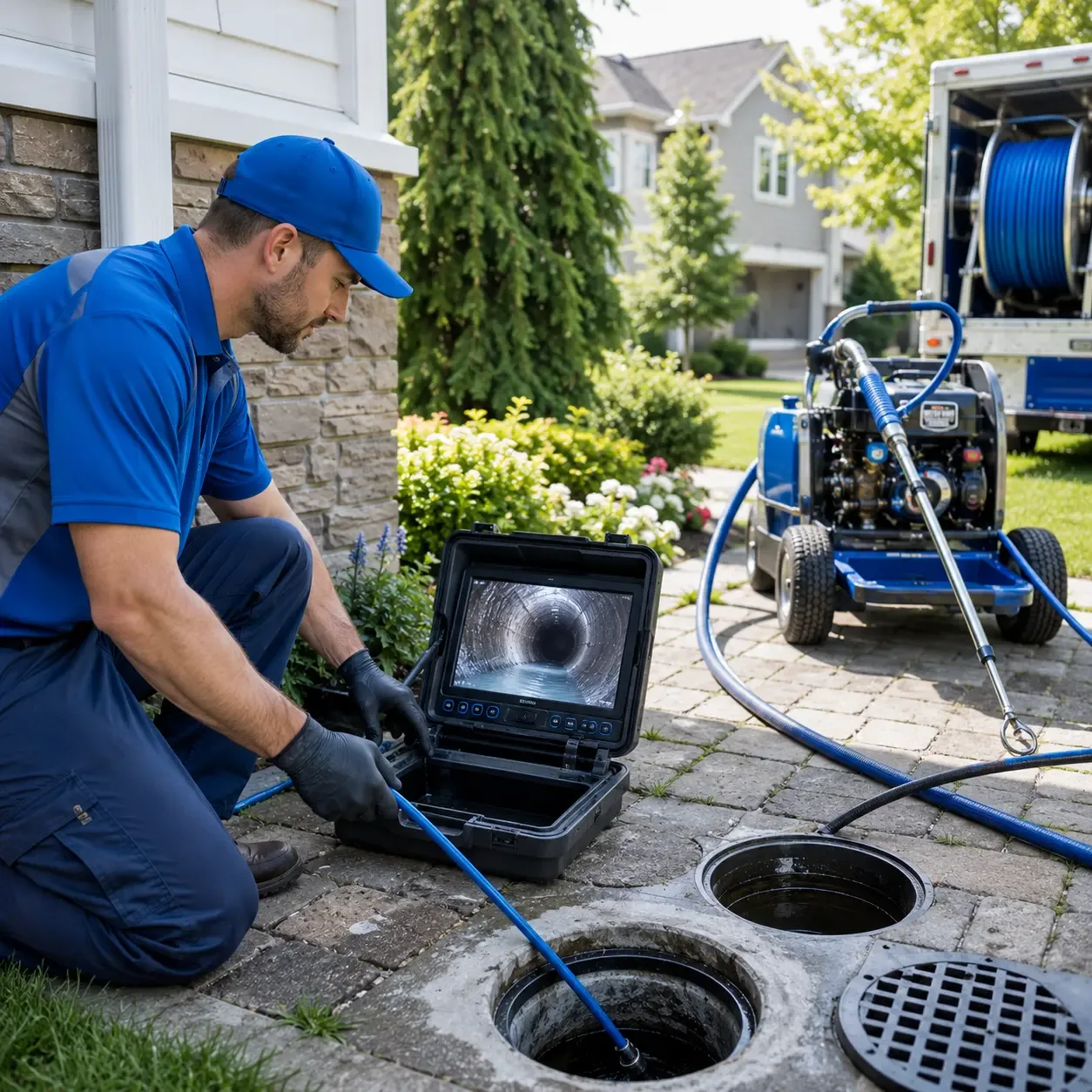 Outdoor drain cleaning professionals serving West Blocton, AL