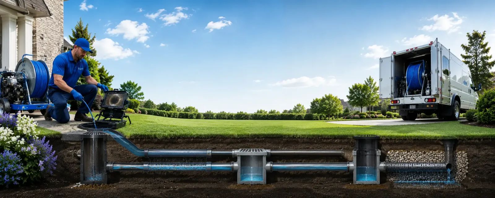 Outdoor drain cleaning information for West Blocton, AL